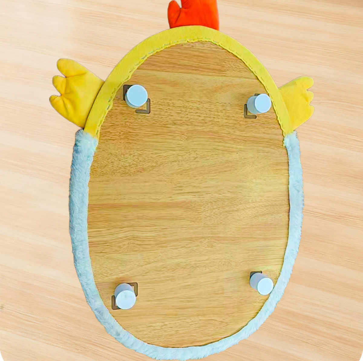 Cartoon Egg & Penguin Sisal Cat Scratcher Bed