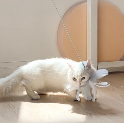 Elastic Telescopic Cat Teaser Wand – High Bounce Toy