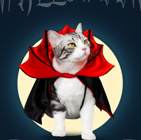 Halloween Vampire Cape for Cats and Dogs