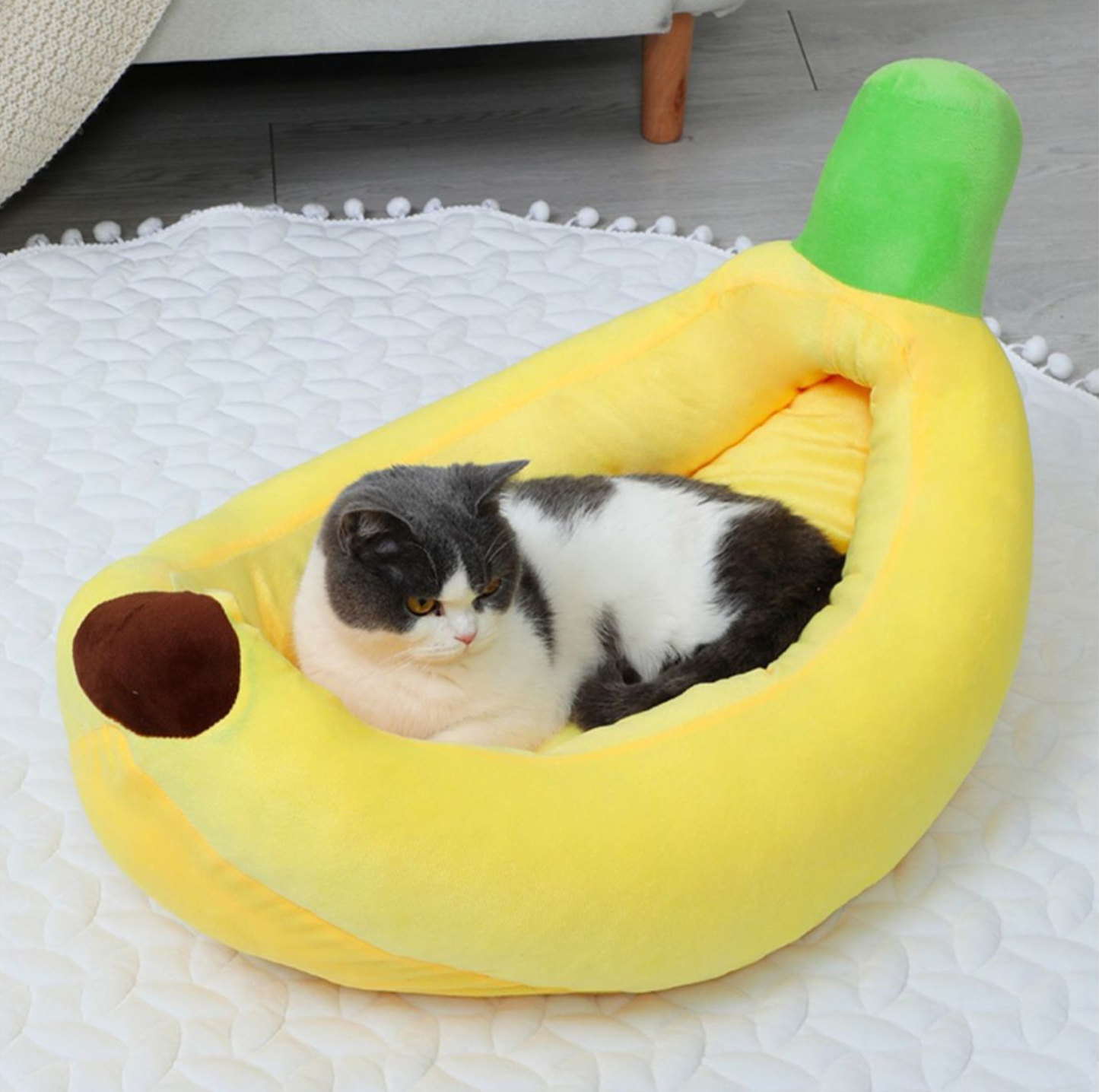 Banana Boat Plush Pet Bed