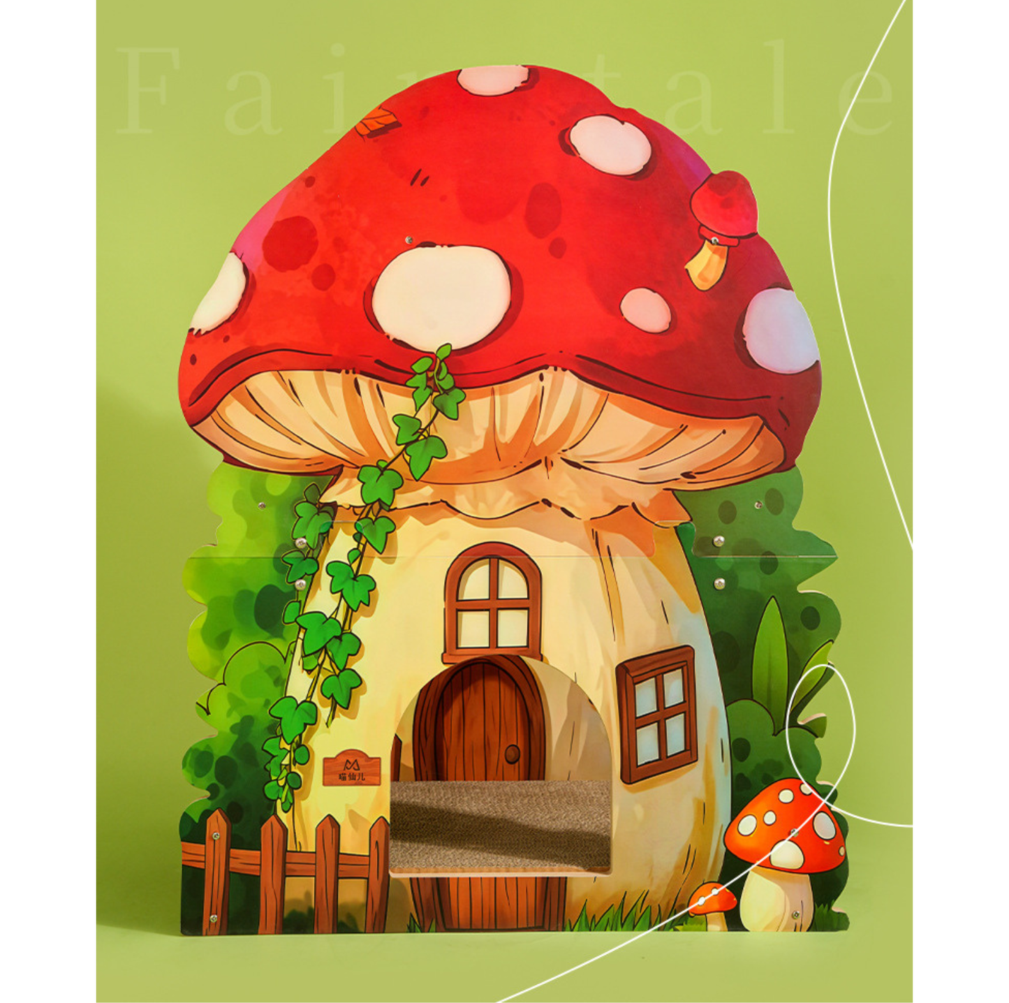 Mushroom House Cat Scratcher