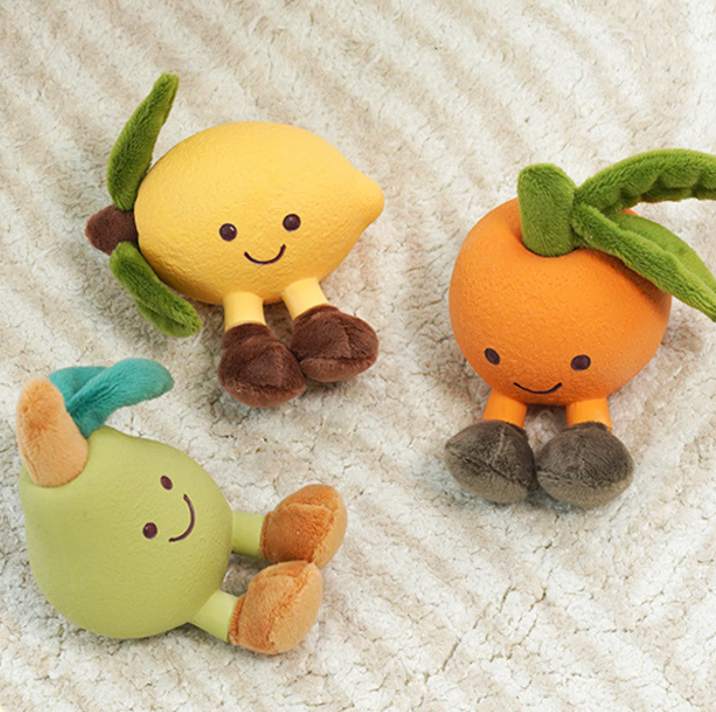Colourful Fruit Latex Plush Dog Toy