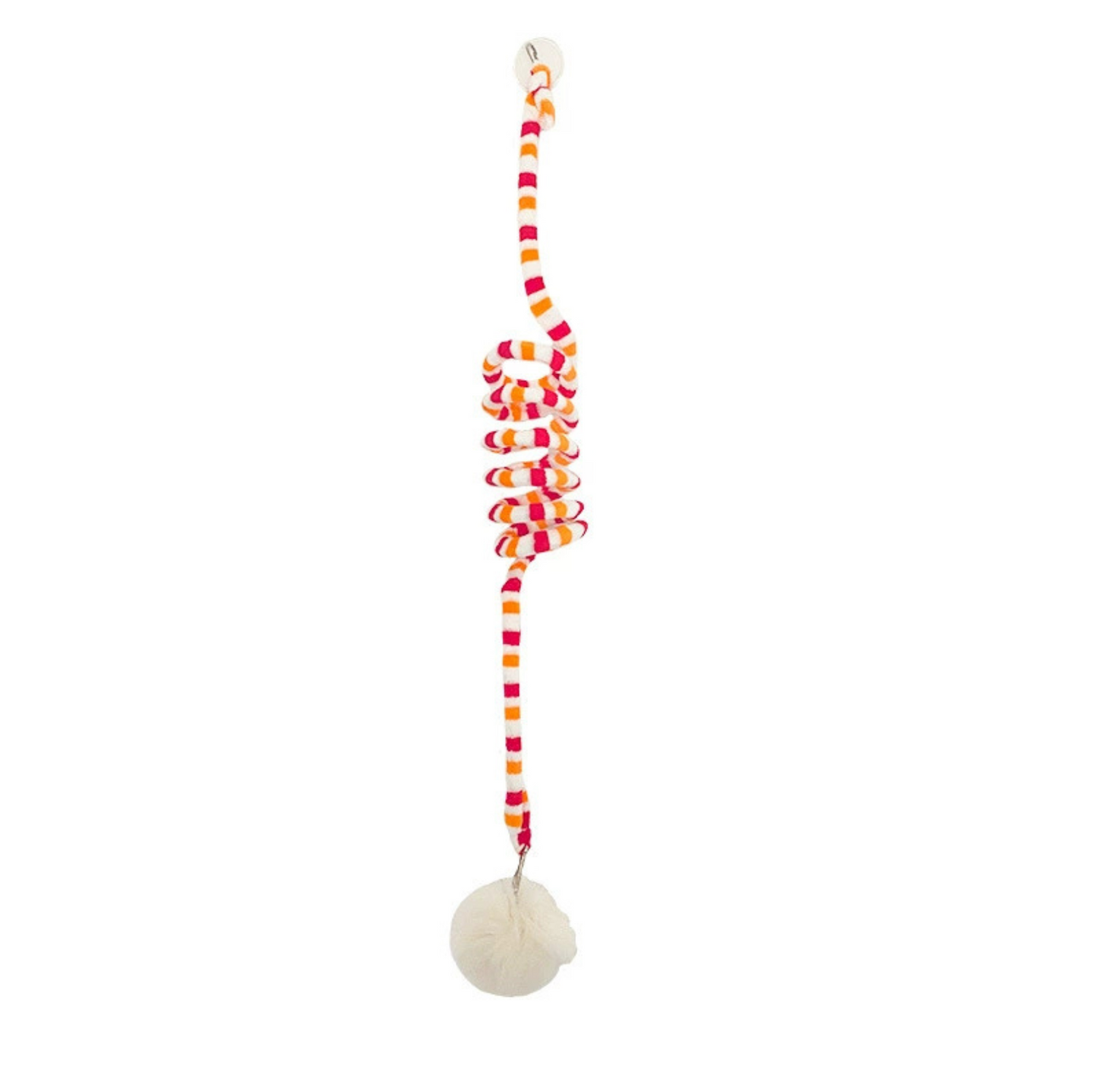 Hanging Elastic Cat Teaser Toy – Interactive Pom Ball with Suction Cup