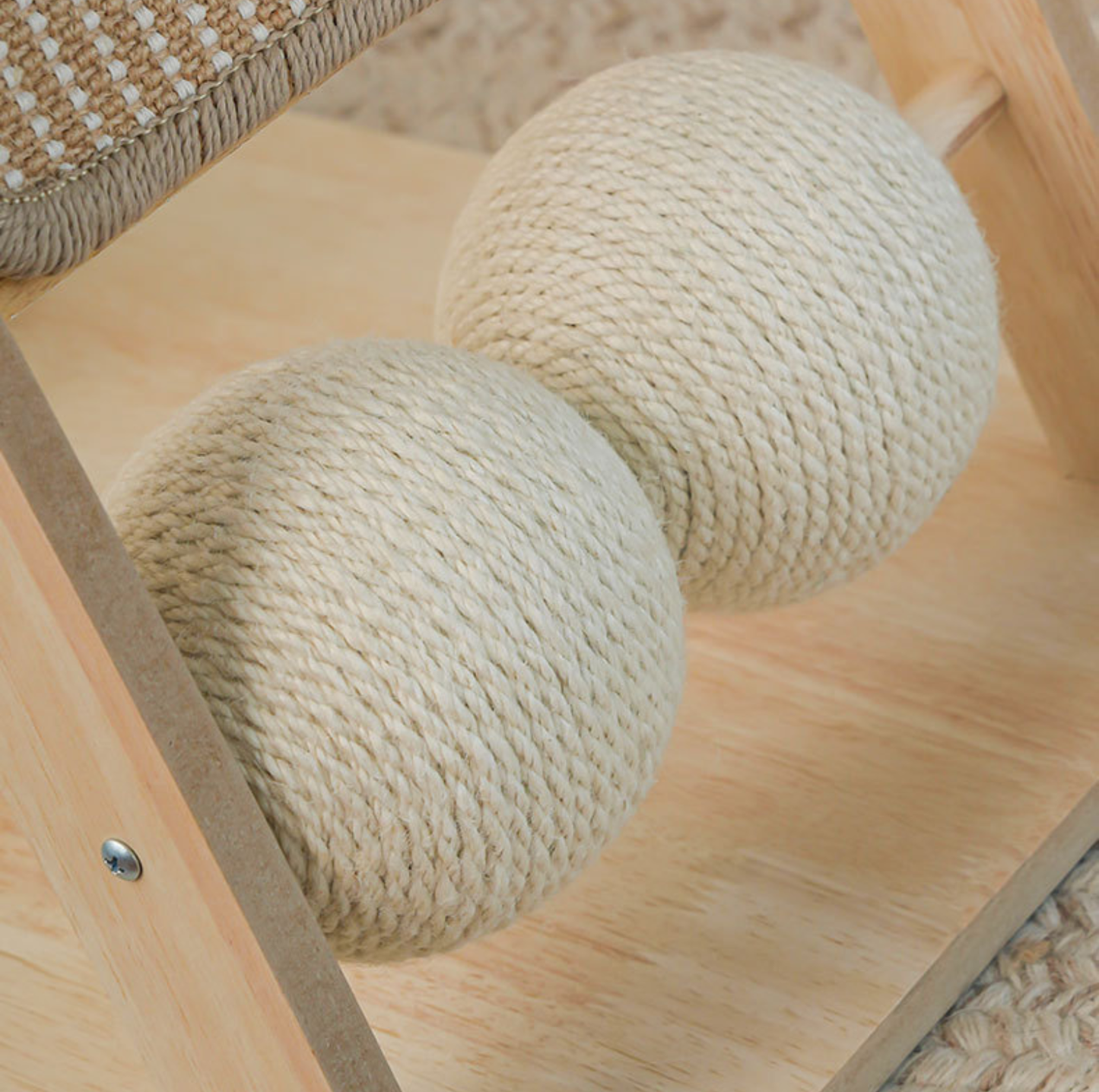 Sisal Ramp Cat Scratcher Tower with Lookout Platform