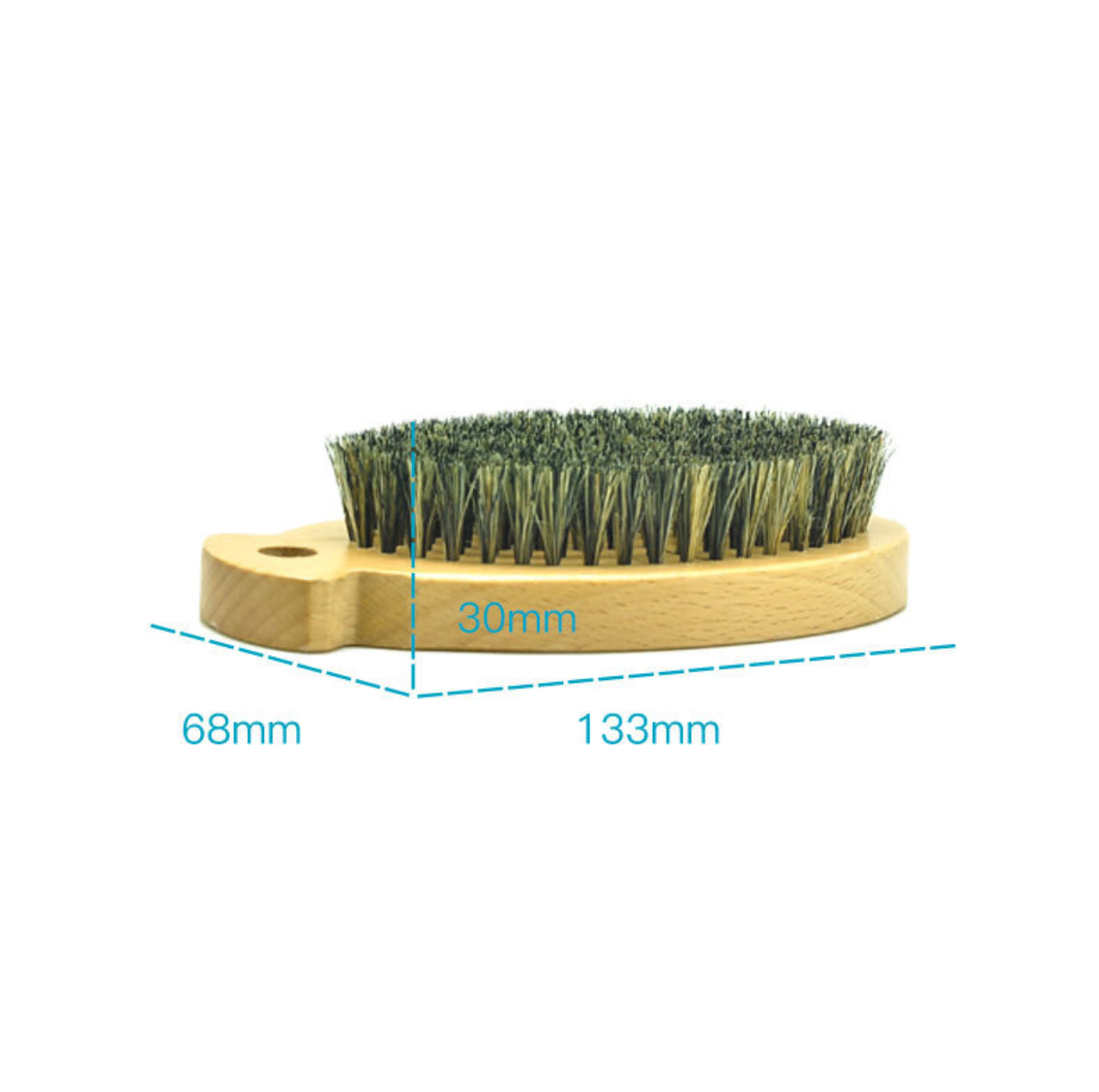 Natural Boar Bristle Pet Grooming Brush for Cats & Dogs