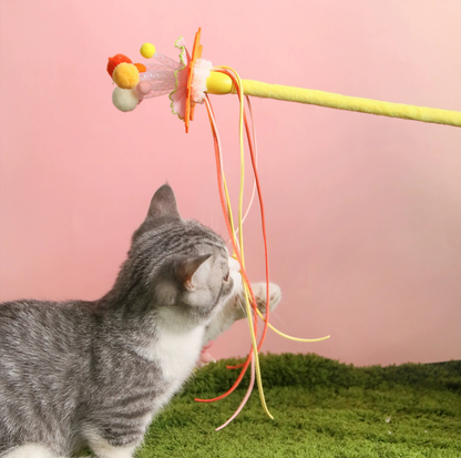 Rainbow Magic Flower Bouquet Cat Teaser Wand