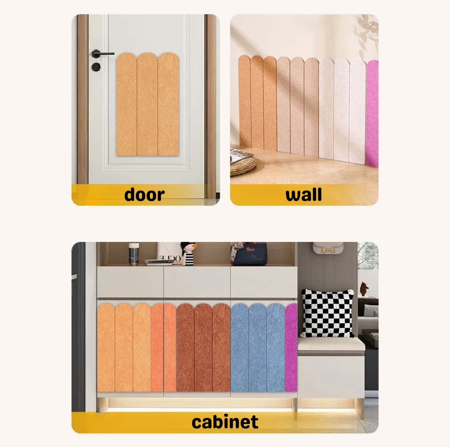 Durable Felt Wall-Mounted Cat Scratch Mat