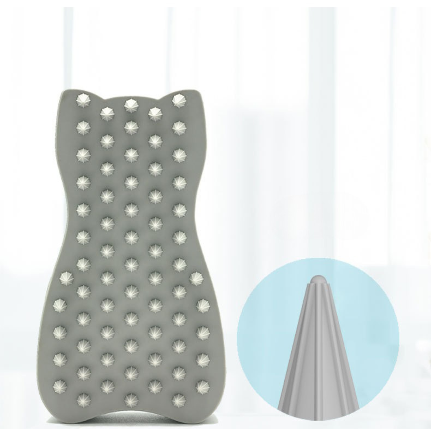 Dual-Sided Silicone Grooming and Lint Remover for Pets and Home