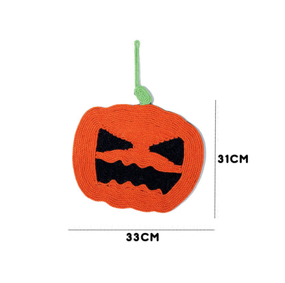 Halloween Pumpkin-Shaped Sisal Cat Scratcher