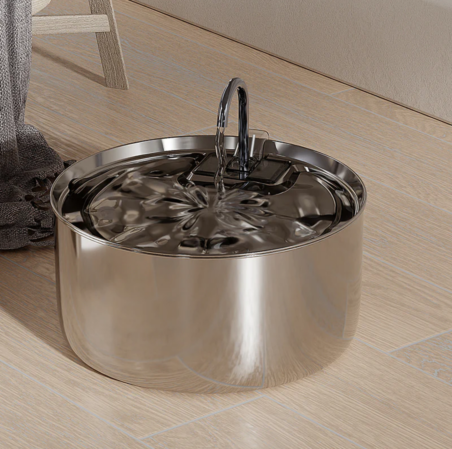 7L Stainless Steel Automatic Pet Water Fountain - {{product.type}} - PawPawUp