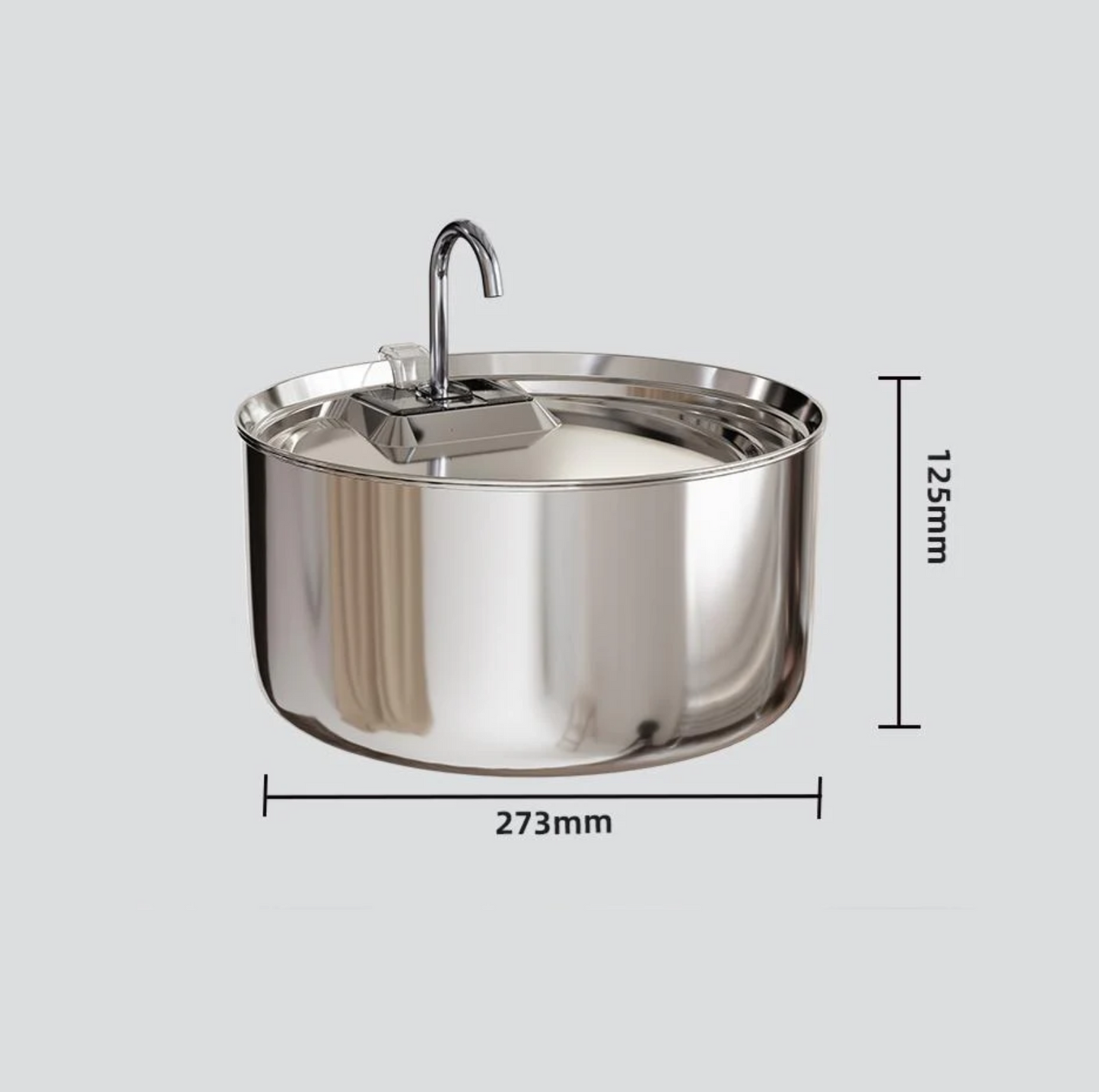 7L Stainless Steel Automatic Pet Water Fountain - {{product.type}} - PawPawUp
