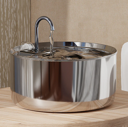 7L Stainless Steel Automatic Pet Water Fountain - {{product.type}} - PawPawUp