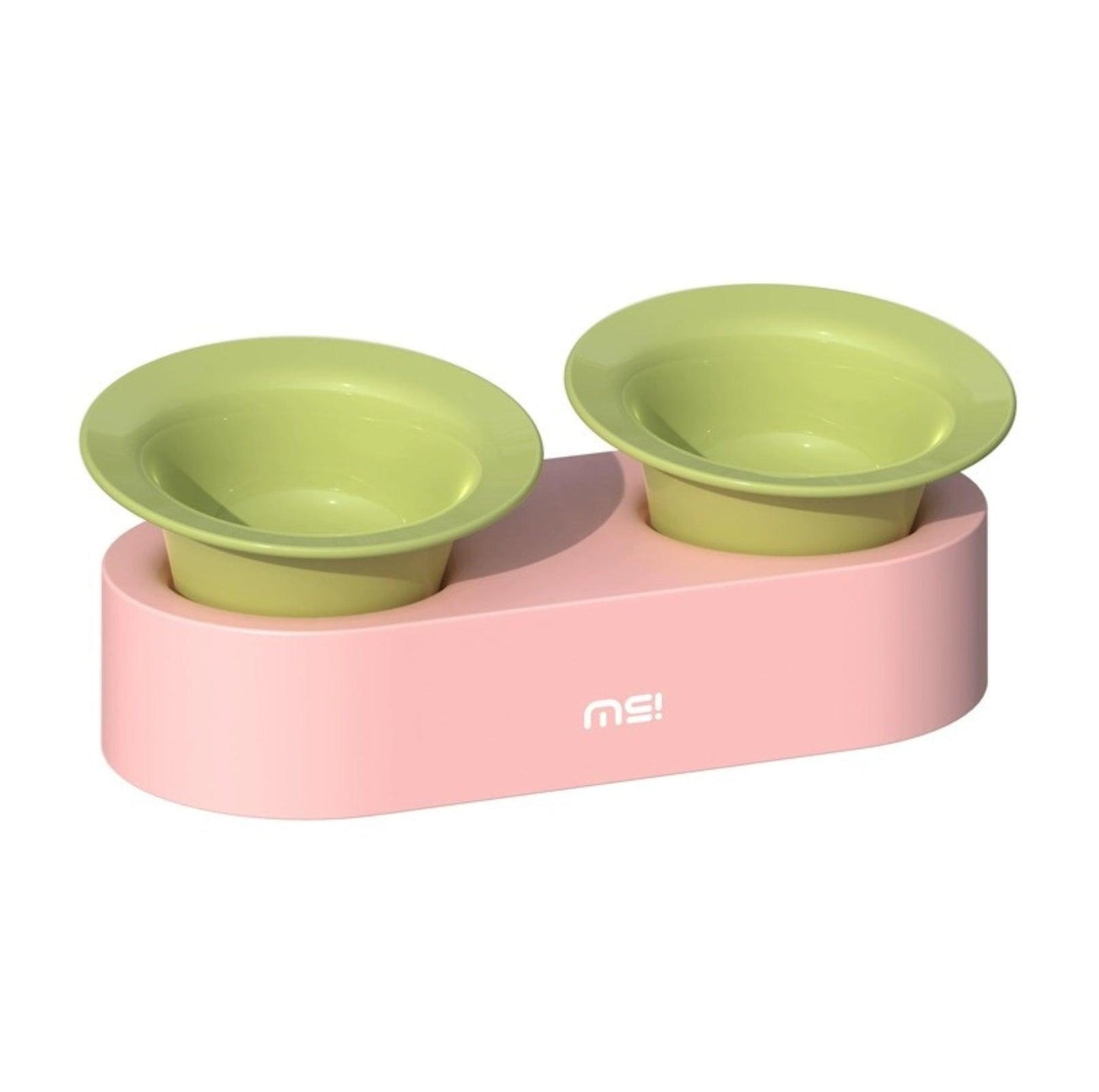 MAKESURE Jingle 2-in-1 Ceramic Pet Bowl Set for Food & Water Cat Bowls