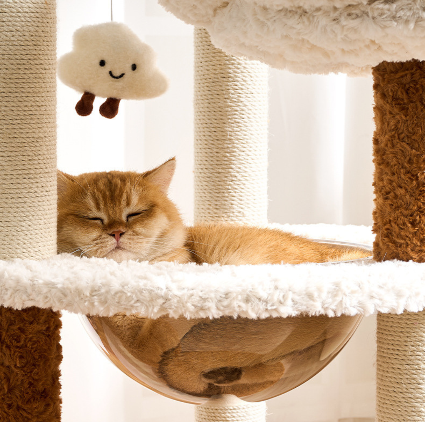 Natural Bloom Multi-Platform Cat Tree