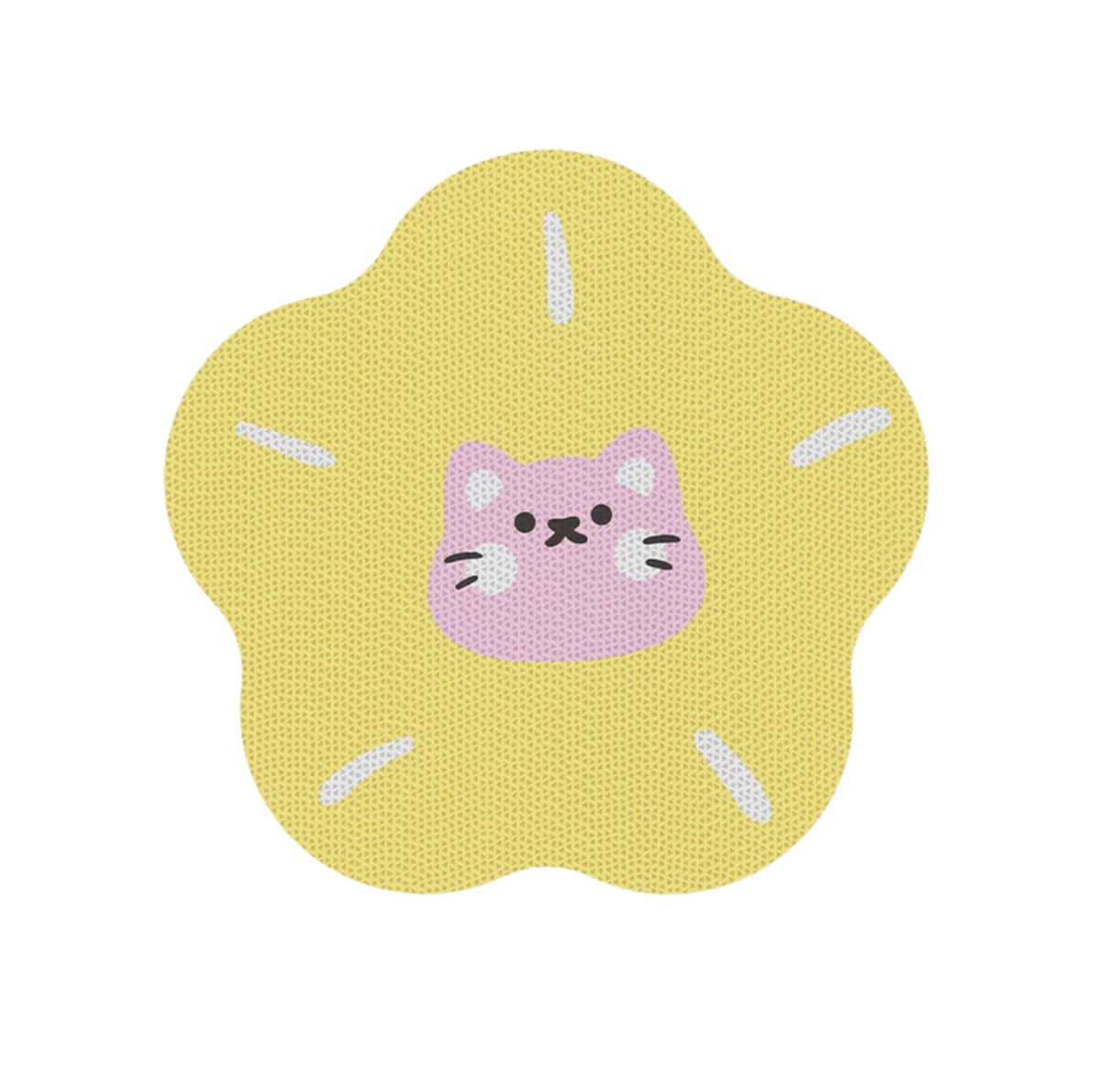Flower-Shaped Self-Adhesive Corrugated Cat Scratcher