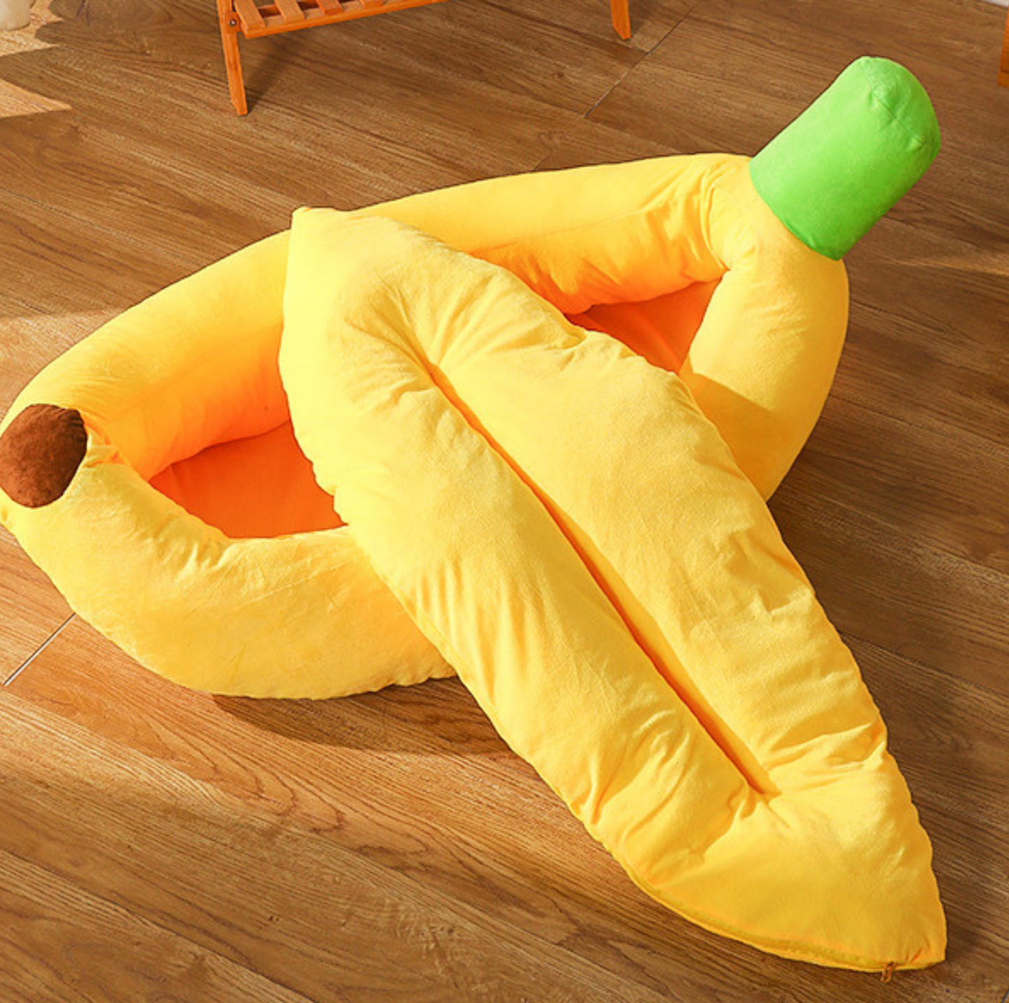 Banana Boat Plush Pet Bed