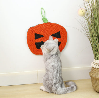 Halloween Pumpkin-Shaped Sisal Cat Scratcher