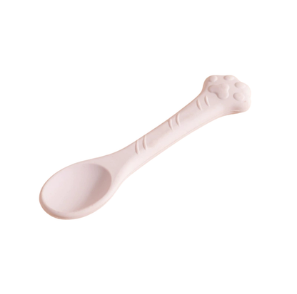 Paw-Shaped Colourful Silicone Pet Feeding Spoon