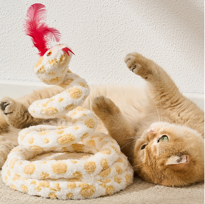 Wiggle Snake Interactive Spring Cat Toy with Chirping Sound