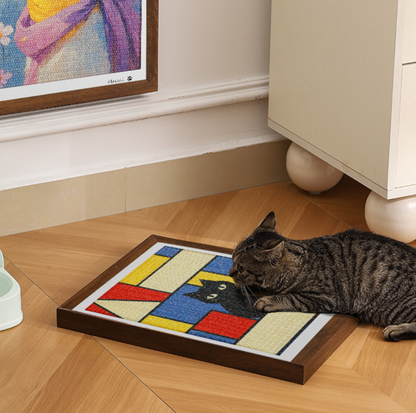 Framed Wall-Mounted Cat Scratcher