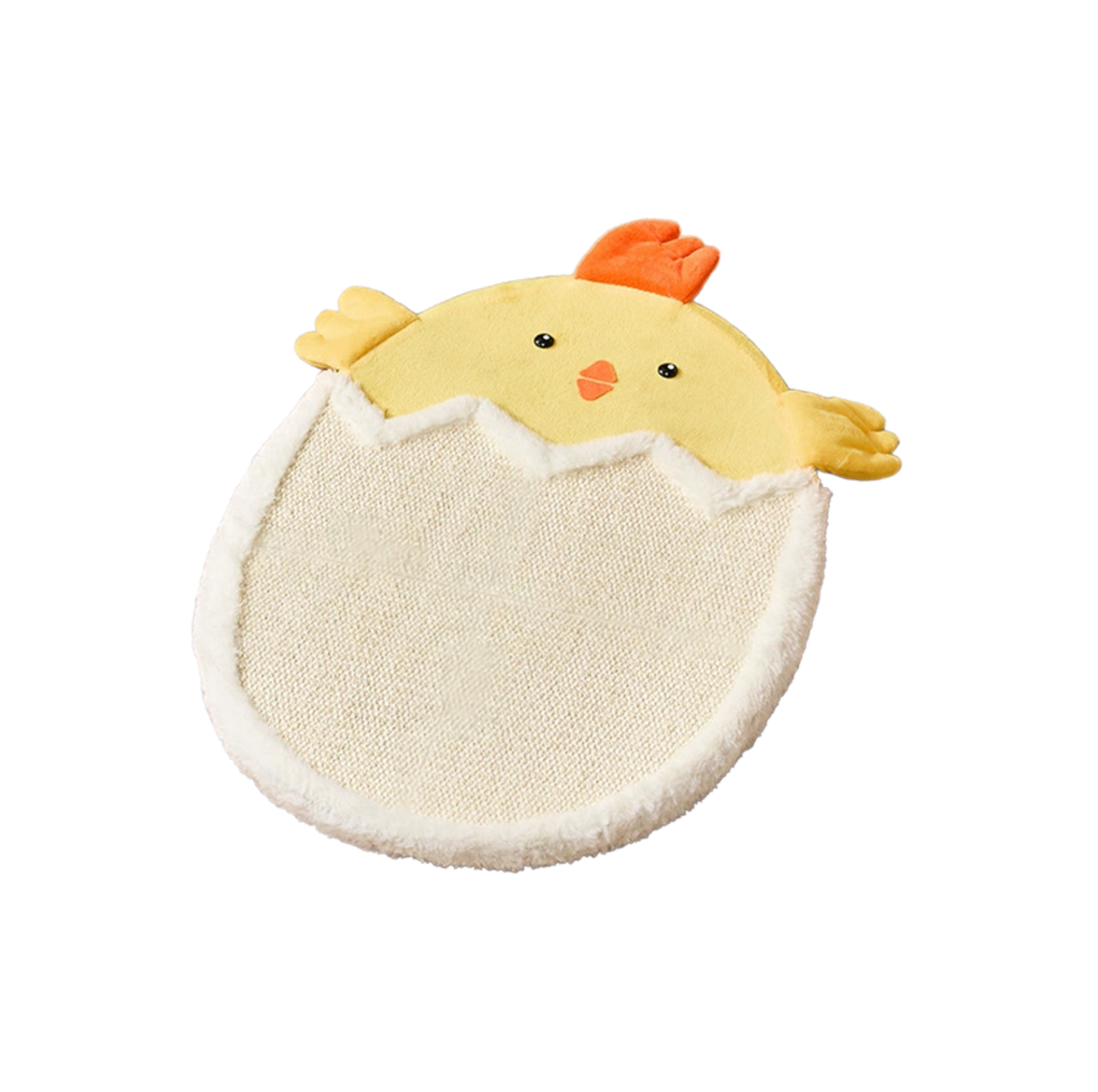 Cartoon Egg & Penguin Sisal Cat Scratcher Bed