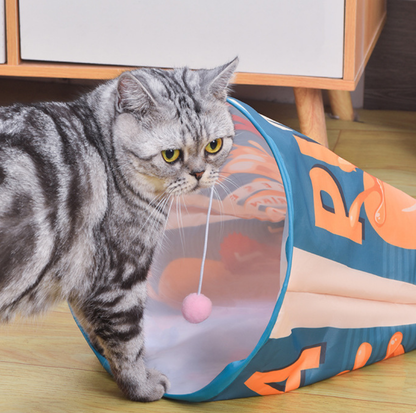 ”Crispy Chips Bag” Crinkle Cat Tunnel