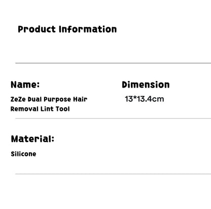 ZeZe Dual Purpose Home Pet Hair Removal Lint Tool
