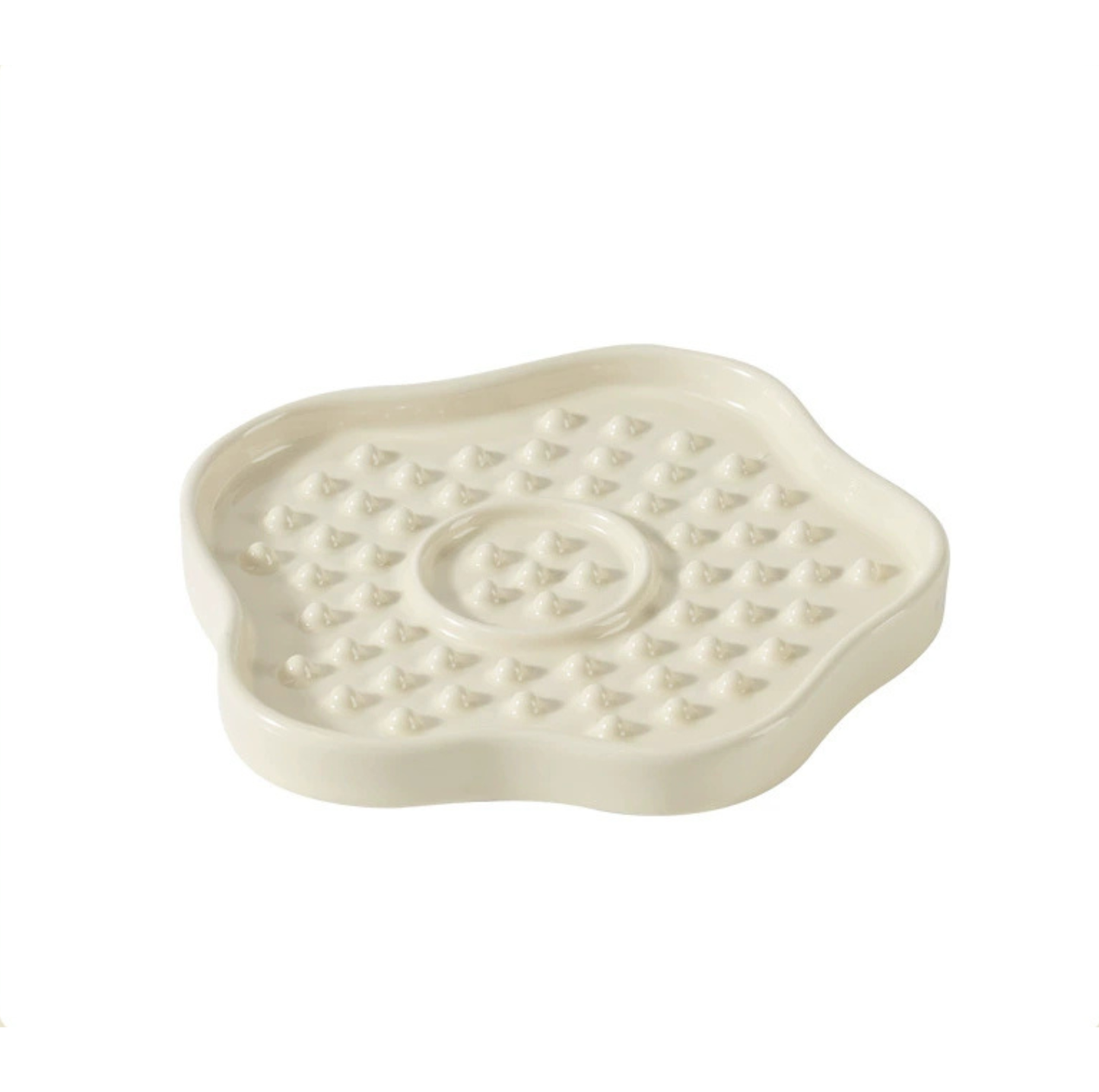 Petal Shaped Ceramic Pet Slow Feeder