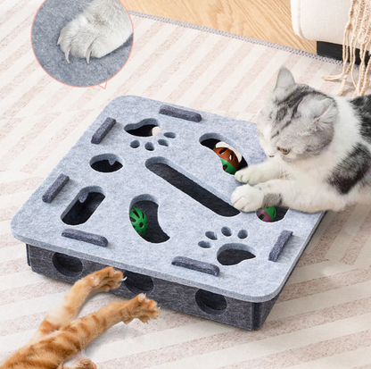 Felt Maze Interactive Cat Puzzle Box