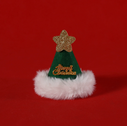 Christmas Pet Bandana and Star Hat Set