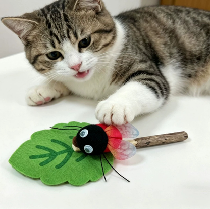 Cartoon Insect Silvervine Cat Chew Toy