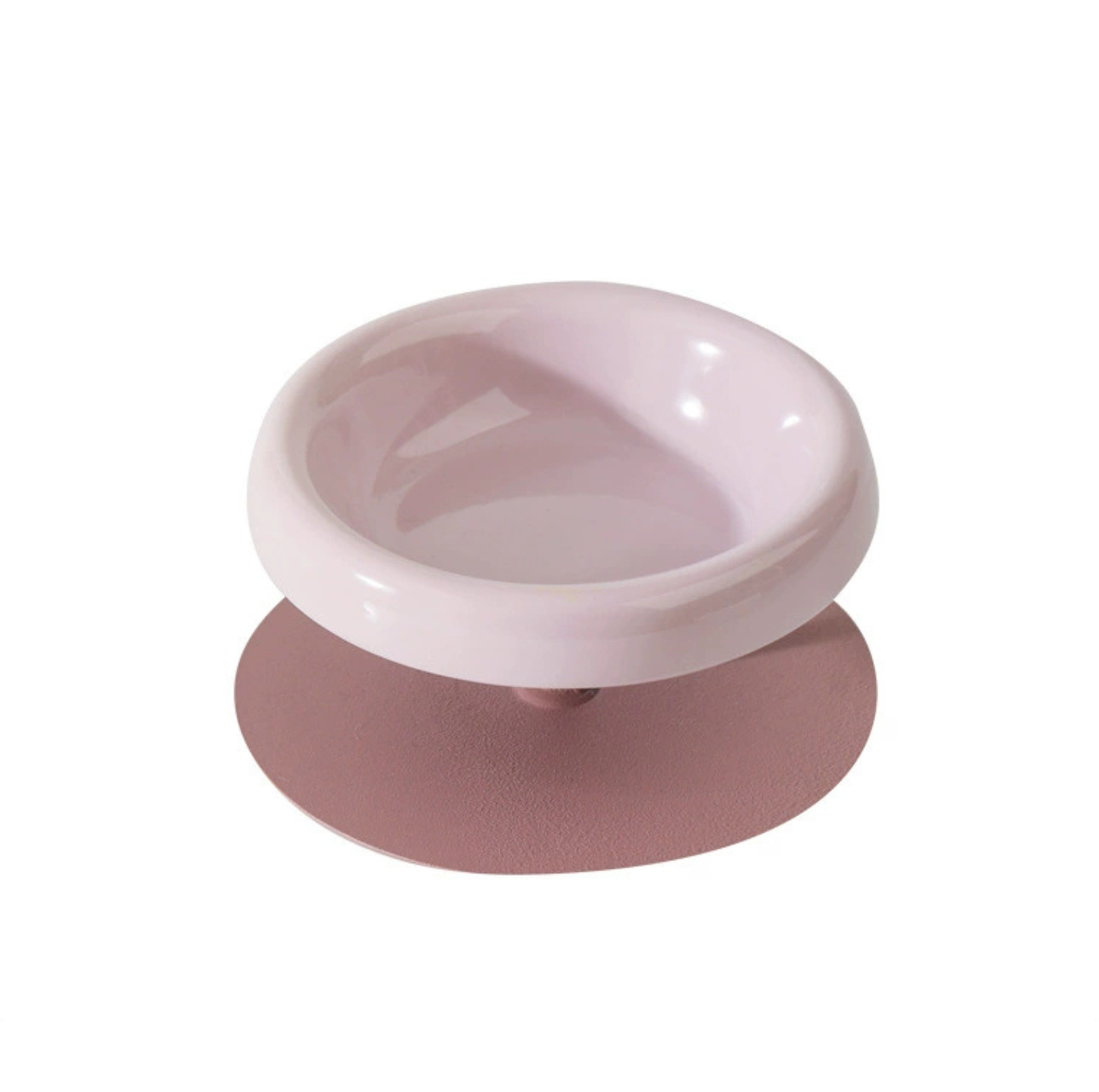 Aura Ceramic Pet Bowl with Metal Stand