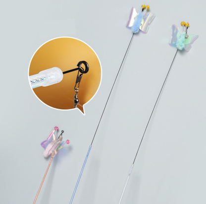 Shiny Butterfly Telescopic Cat Wand