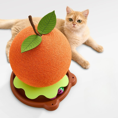 Sisal Ball Cat Scratcher with Track Toy