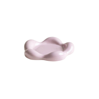 Flower-Shaped Ceramic Pet Food Plate Cat Bowl