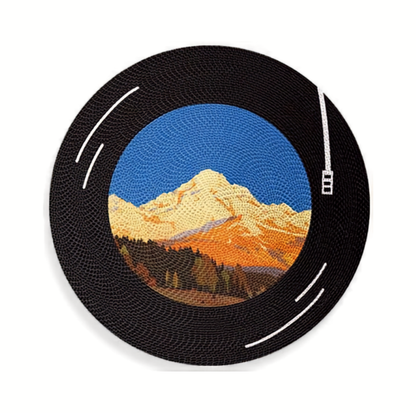 Vinyl Record Rotating Cardboard Cat Scratcher