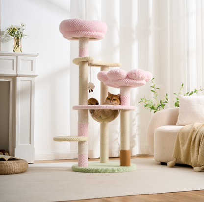 Blush Bloom Multi-Platform Cat Tree