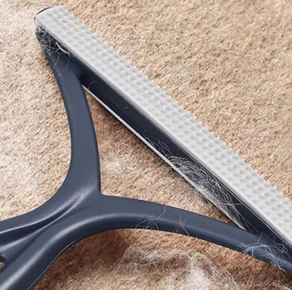 L-Shaped Felt Cat Scratcher with Dangling Ball Toy