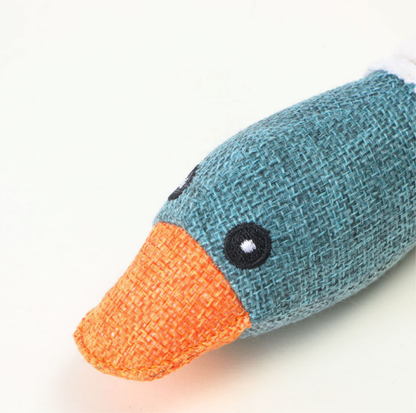 Squeaky Goose Plush Dog Toy for Small & Medium Dogs