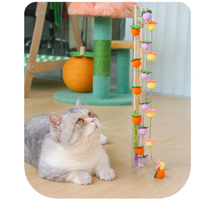Fruit Garland Interactive Cat Teaser Wand