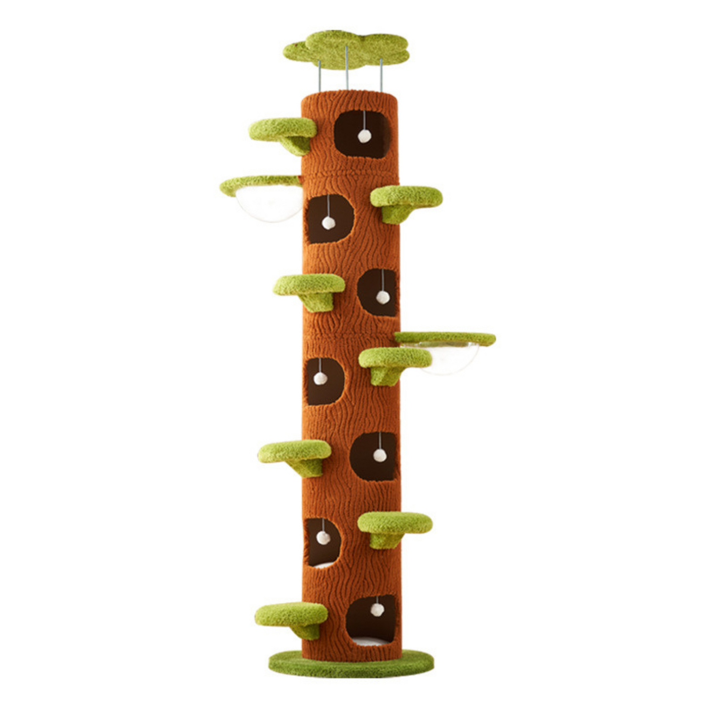 9-Level Floor-to-Ceiling Cat Tower with 7 Hideouts - {{product.type}} - PawPawUp