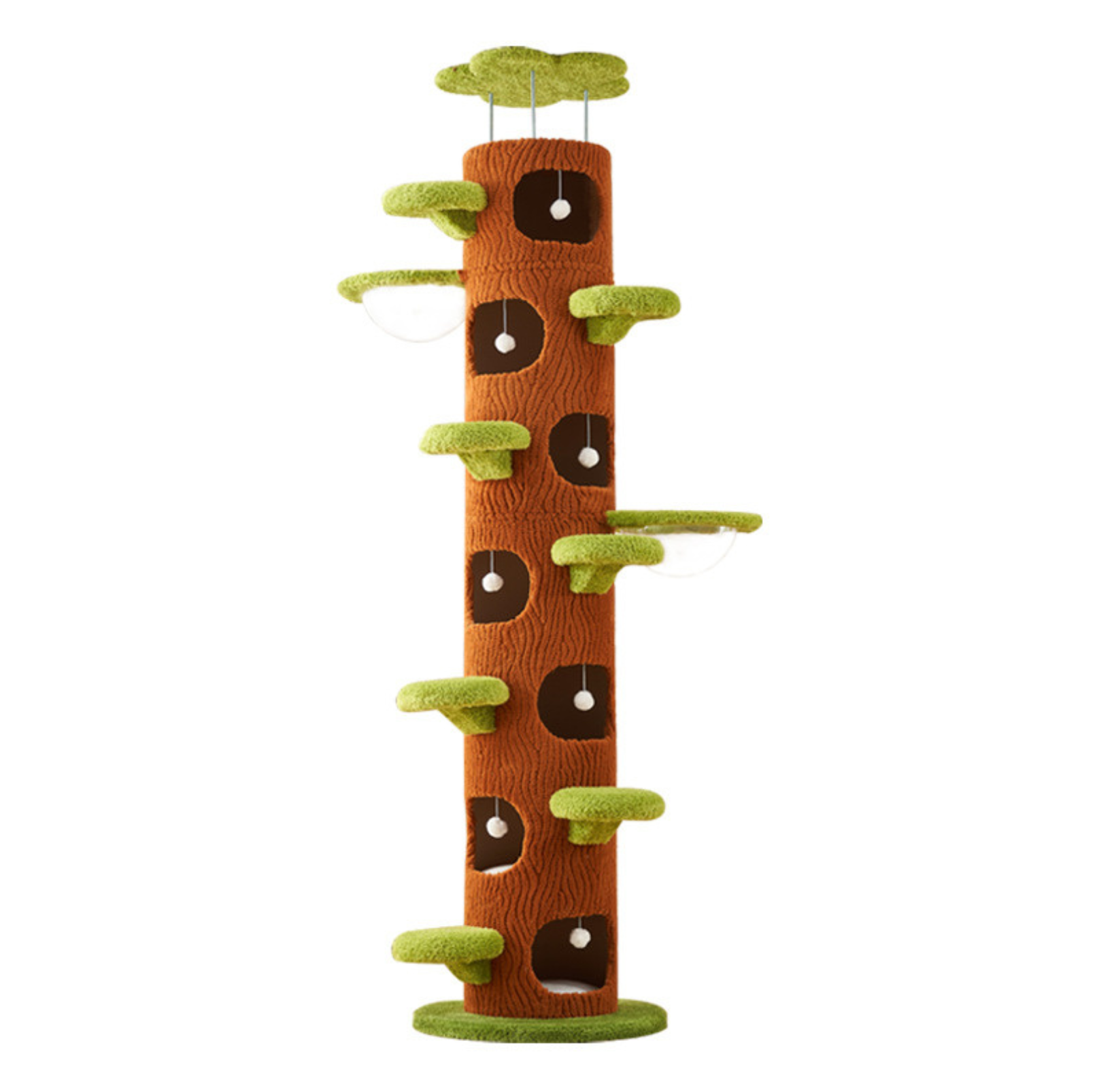 9-Level Floor-to-Ceiling Cat Tower with 7 Hideouts - {{product.type}} - PawPawUp