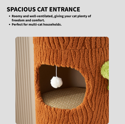 9-Level Floor-to-Ceiling Cat Tower with 7 Hideouts - {{product.type}} - PawPawUp