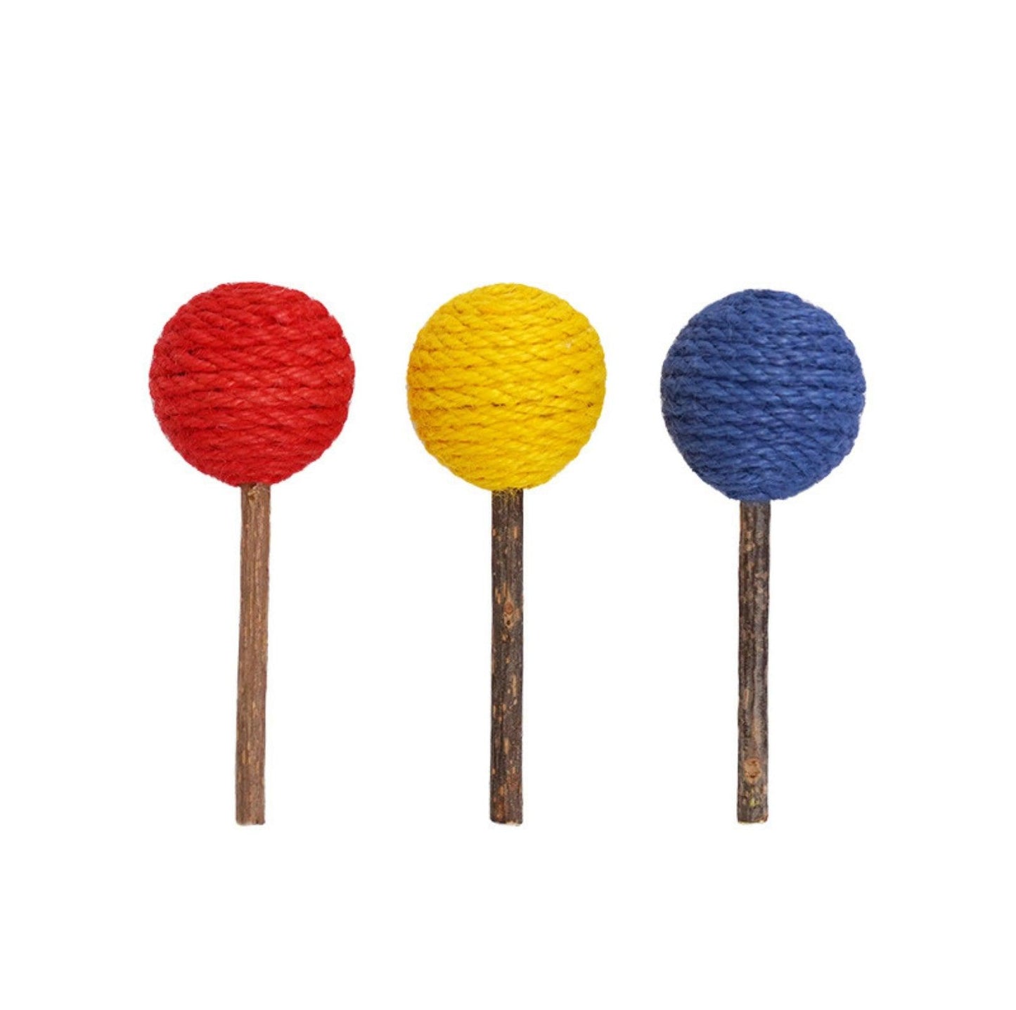 ZeZe Lollipop-Shaped Polygonum Cat Toy Set (3 Pieces)