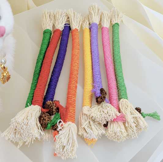 20 cm Silvervine Gall Fruit & Cotton Rope Cat Chew Toy