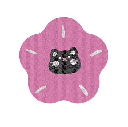 Flower-Shaped Self-Adhesive Corrugated Cat Scratcher