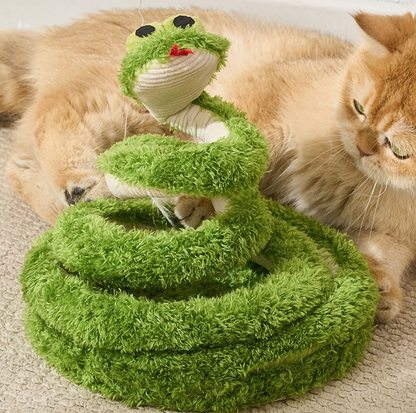 Wiggle Snake Interactive Spring Cat Toy with Chirping Sound