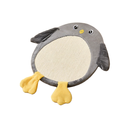 Cartoon Egg & Penguin Sisal Cat Scratcher Bed