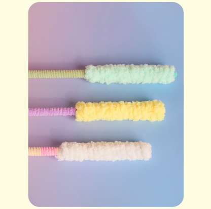Fluffy Sound Cat Teaser Wand with Bell