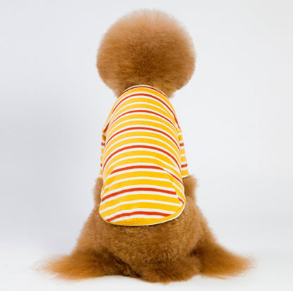 Spring-Summer Striped Dog T-Shirt